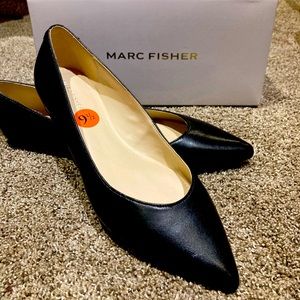 Marc Fisher Black Flats. New in Box.